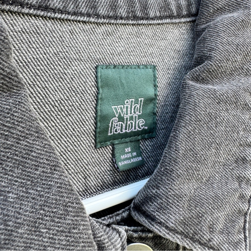 Wild Fable Gray Jean Jacket - Picture 3 of 3